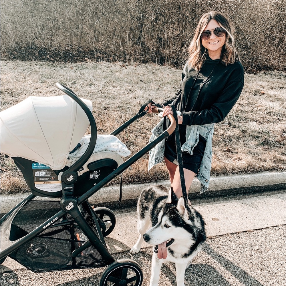 Black sweatshirt dress